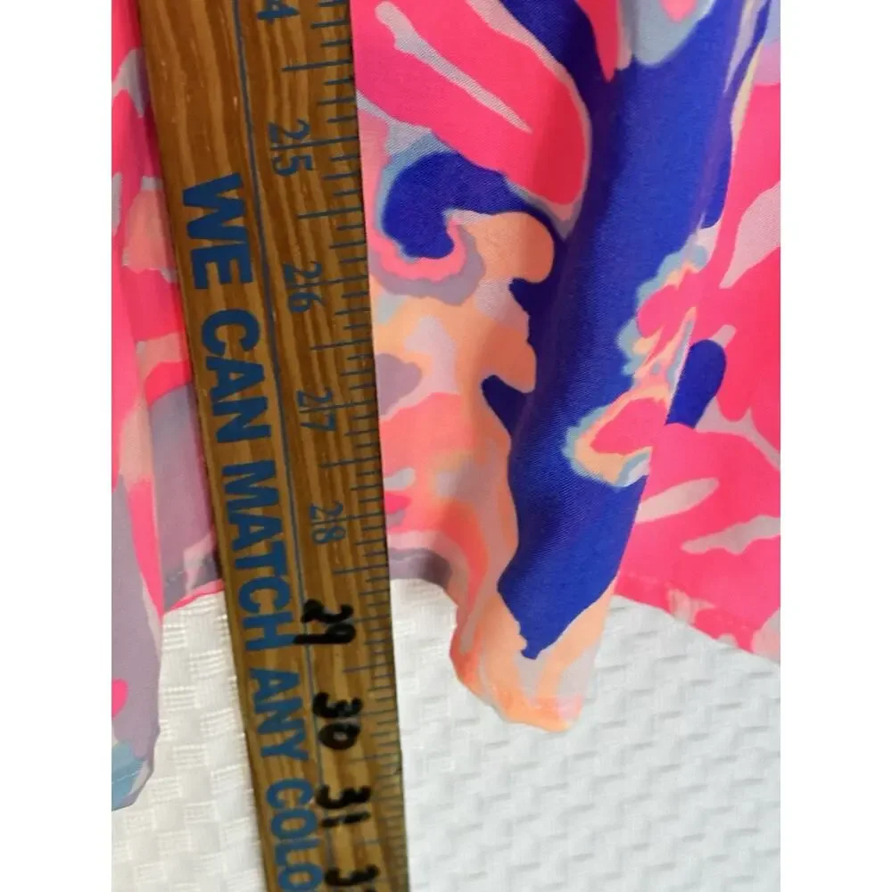 LILLY PULITZER Willa Peasant Blouse Hermosa Print Rayon New $128